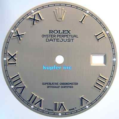 Rolex Mens Datejust Dials - Railroad Tracks - Kupfer Jewelry