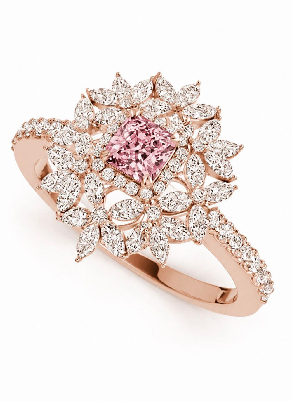 One-of-one pink diamond ring by Kupfer Fine Jewelry
