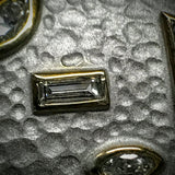 "Diamond Emily" 18kwg Solid wide love-cuff Bracelet by Kupfer Design