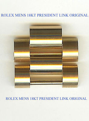 Rolex Mens President 18kt Yellow Gold Links with Screws - Kupfer Jewelry - 1