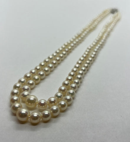 Beautiful "Double Strand" Pearl Necklace