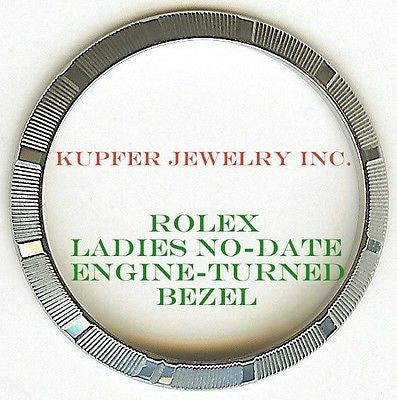 Rolex Ladies No-Date Bezel - Engine Turned - Kupfer Jewelry - 1