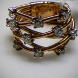 Kupfer Jewelry "COIL" with Diamonds Rose Gold Ring by Kupfer Design - Kupfer Jewelry - 1