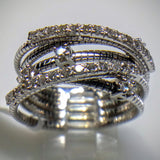 Kupfer Jewelry Multi-Band & Diamonds White Gold Ring by Kupfer Design - Kupfer Jewelry - 2