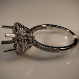 EmilyK. Engagement Ring in 18kt White Gold by EmilyK. (Mounting ONLY) - Kupfer Jewelry - 4