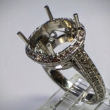 Danhov Couture Engagement Ring in 18kt White Gold by Danhov Couture (Mounting ONLY) - Kupfer Jewelry - 5