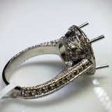 Danhov Couture Engagement Ring in 18kt White Gold by Danhov Couture (Mounting ONLY) - Kupfer Jewelry - 6