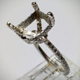 EmilyK. Engagement Ring in 18kt White Gold by EmilyK. (Mounting ONLY) - Kupfer Jewelry - 2