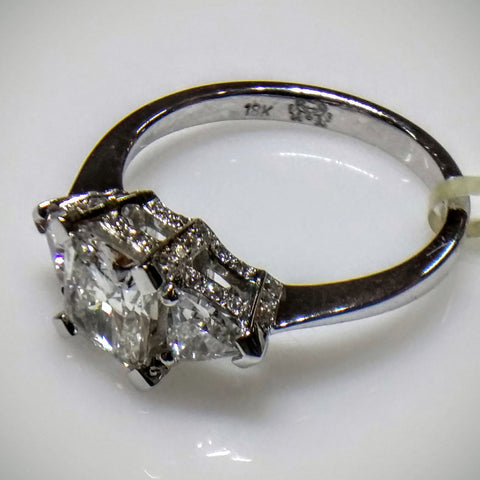 Kupfer Jewelry Engagement Ring 18kt White Gold by Kupfer Design - Kupfer Jewelry - 1