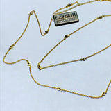 Yellow Gold Diamond Necklace XL by Garavelli